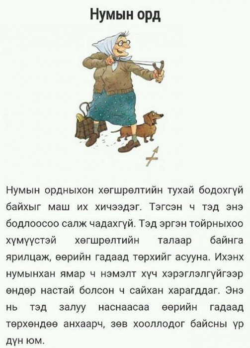 Зарим ордууд хөгшрөхөөрөө 