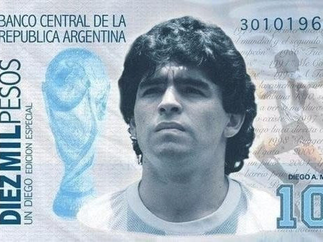 Аргентинчууд домогт Марадонаг мөнгөн дэвсгэрт дээрээ дүрслэхийг хүсчээ